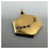 Capricorn Constellation Accent Diamonds 14K Gold P