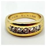 14k Gold 5-Stone Diamond Ring