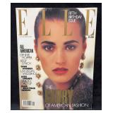 Vintage Elle UK Magazine November 1990 Yasmin Le B
