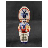 Sargadelos Hand Painted Porcelain Bottle Vase