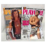2 Vintage Playgirl Magazines August 1992 & Novembe
