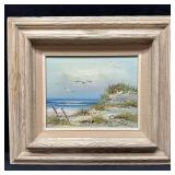 Conden Signed Original Oil Painting Coastal Dunes