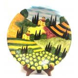 Handmade Ceramic Pottery Plate Art By Cheba Firenz