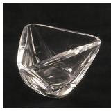 Triangular Art Glass Dish