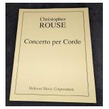 Christopher Rouse Concerto Per Corde Sheet Music