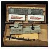 Athearn HO-Scale Flat With 2 Vans & Work Caboose K