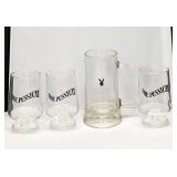 Pussy Cat Short Stemmed Glasses & Playboy Mug