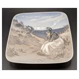 Royal Copenhagen Square Dish "Fano" Woman Sand Dun