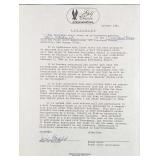 Signed Paul Warfield HOF Football Letter