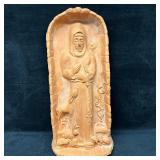 Terracotta Relief Plaque of Saint Francis
