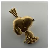 14K Yellow Gold Peanuts Snoopy Michael Anthony Cha
