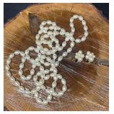 Vintage Marvella Clip-On Earrings Silver Tone Meta