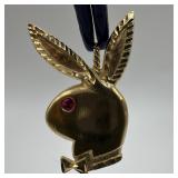 Michael Anthony 14k Yellow Gold Playboy Bunny Ruby
