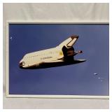 Framed Frank Juge Cigar Space Shuttle Balloon Phot