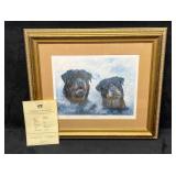 Framed Signed & Numbered Giclee Bright Eyed By Pip