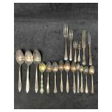 Various Silverware Serving Set Silver Plated Flatw