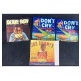 Set of (4) Advertisements African American Themed