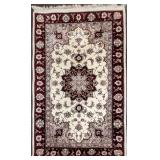 63' x 37' Oriental Plush Rug Red & Cream