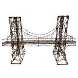 Vintage Art Wire Bridge Sculpture