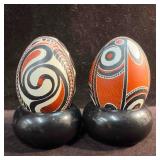 Indiaï¿½Hand Painted Kashmir Faberge Decorative Eggs