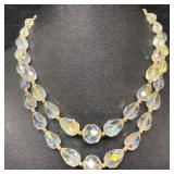Clear Crystal Glass Bead Costume Jewelry Beaded Do