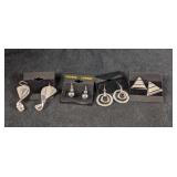 Earrings Silver Colored Pairs of Earrings