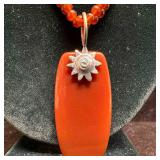 Kat Warner Carnelian Stone Necklace and Pendant St