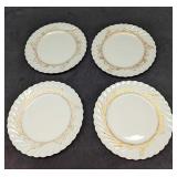 4 Retired Haviland Ladore Salad Plates