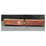 2 Vintage O Scale Atlas New Haven New York Boxcars