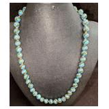 Vintage Italian Murano Art Glass Bead Necklace Wit