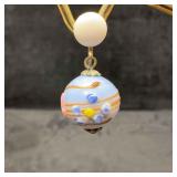 Murano Venetian Art Glass Lamp Work Blue Colored W