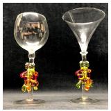 2pc Yurana Design 'Green Frog Jazz Musician' 3D St