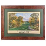 Framed Linda Hartough LE Litho 2002 US Open Champi