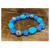 Cloisonneï¿½ Beads Stretch Bracelet