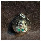 Spencer Sterling Silver Merry Christmas Bell Penda