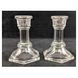 Glass Candlestick Holders