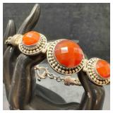 Ba Suarti Indonesia Carnelian Three Cabochon Setti