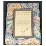 Amoy Hand Painted Porcelain Molding Frame 3 1/2' x