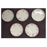 5 Retired Fitz & Floyd Oceana Saucers A K57