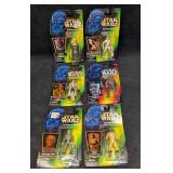 6 Packaged Star Wars The Power Of The Force Action