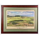Framed Linda Hartough LE Litho British Open Champi