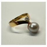 14k Pearl Factory 7mm Tiara Ring