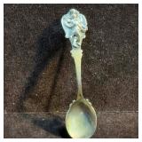 Antique Cherub Angel Small Spoon Sterling Silver B