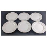 Set of 12 English Garden Porcelain Dinner Plates