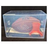 Mike Alstott Autographed NFL Football With Case