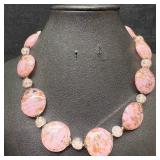 Venetian Murano Lamp Work Art Glass Pink Copper Ci