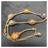 Venetian Murano Lamp Work Art Glass Bead Multi Col