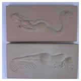 Mermaid Plaque Concrete Cast Garden Wall Art Merma