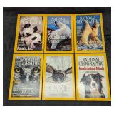 6 National Geographic Magazines Animals & Bears &