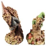 F11 Vintage Tom Clark Yule And Eggbert Gnome Figur